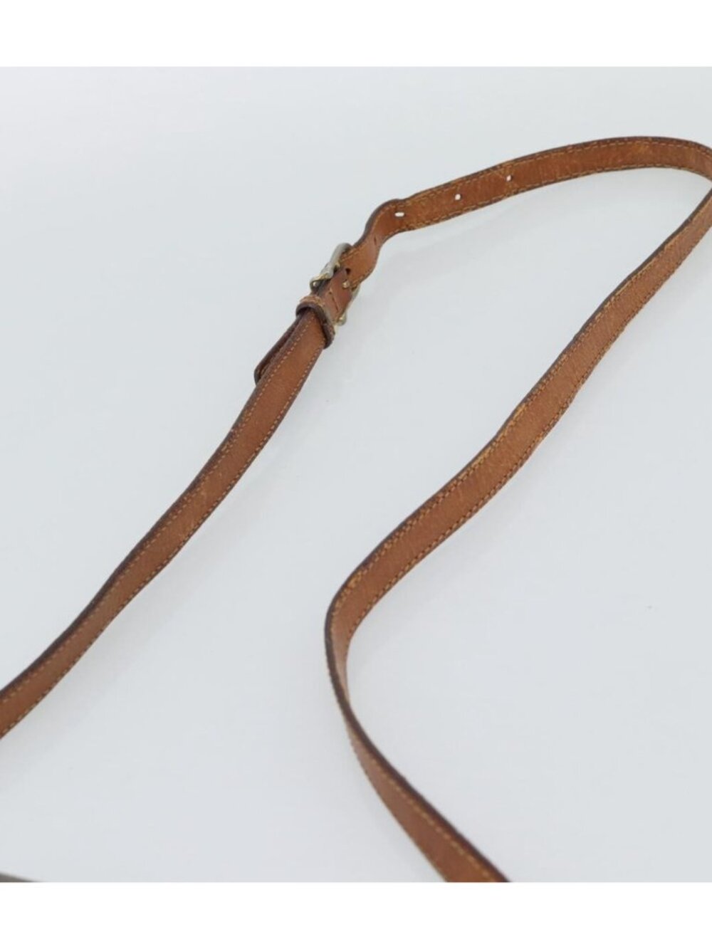 CELINE Macadam Canvas Shoulder Bag PVC Leather Brown Gold - Picture 5 of 16